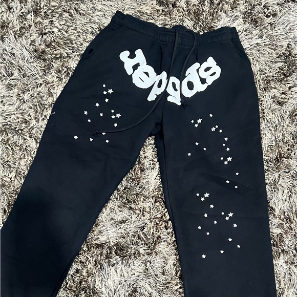 Sp5der Black Sweatpant ‘OG Web’ Size Small! (BRAND NEW) 100% Authentic - Picture 2 of 5